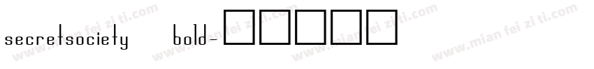 secretsociety bold字体转换